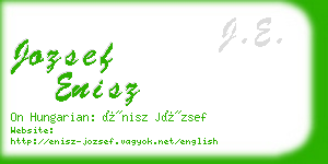 jozsef enisz business card